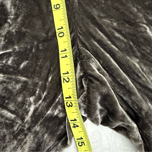 Madewell Velvet Wide Leg Huston Crop Pants Size Large with Pockets - Picture 9 of 10